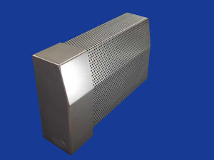 EZ Snap Baseboard Heater Cover Standard Galvanized Left Endcap Closed