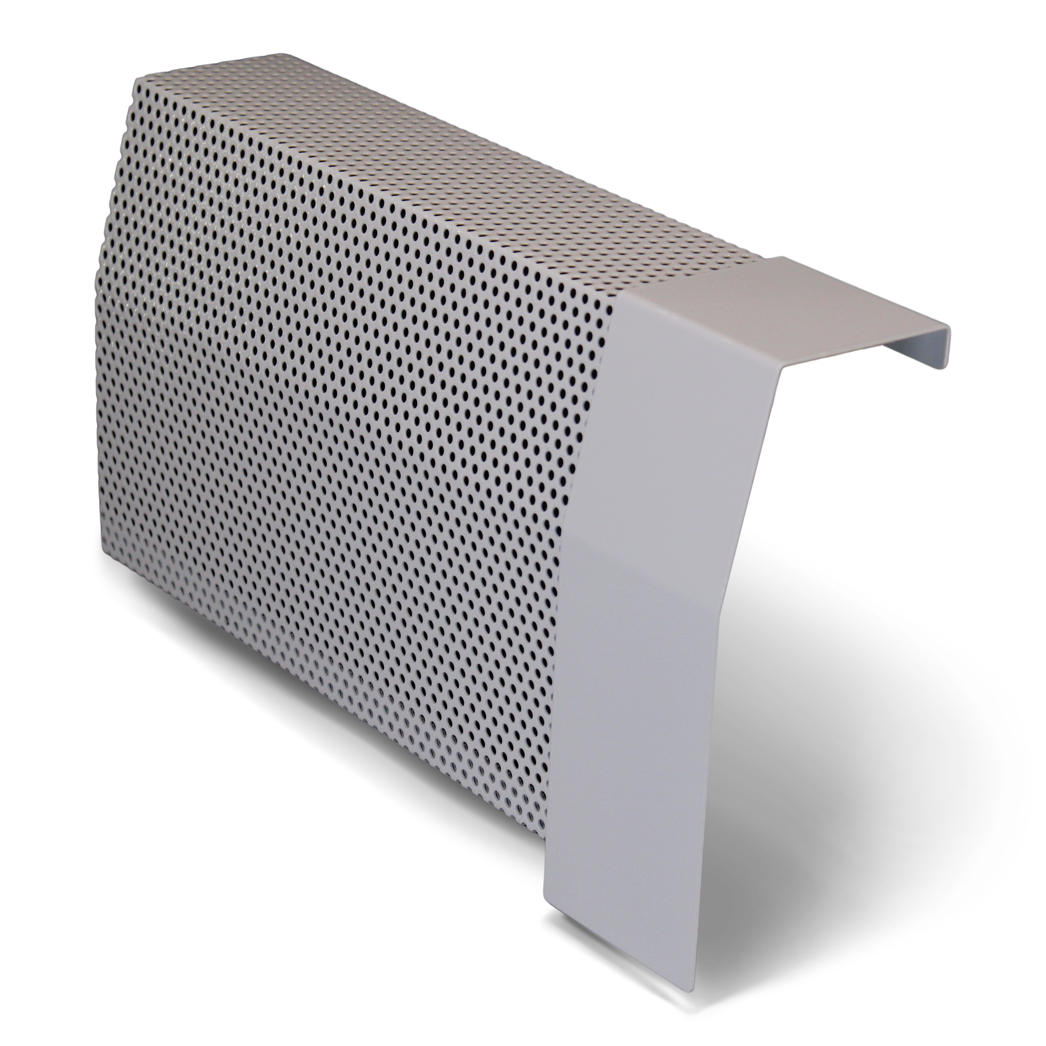 Standard White Flush Right Wall Cap