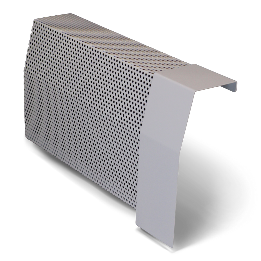 Standard White Flush Right Wall Cap