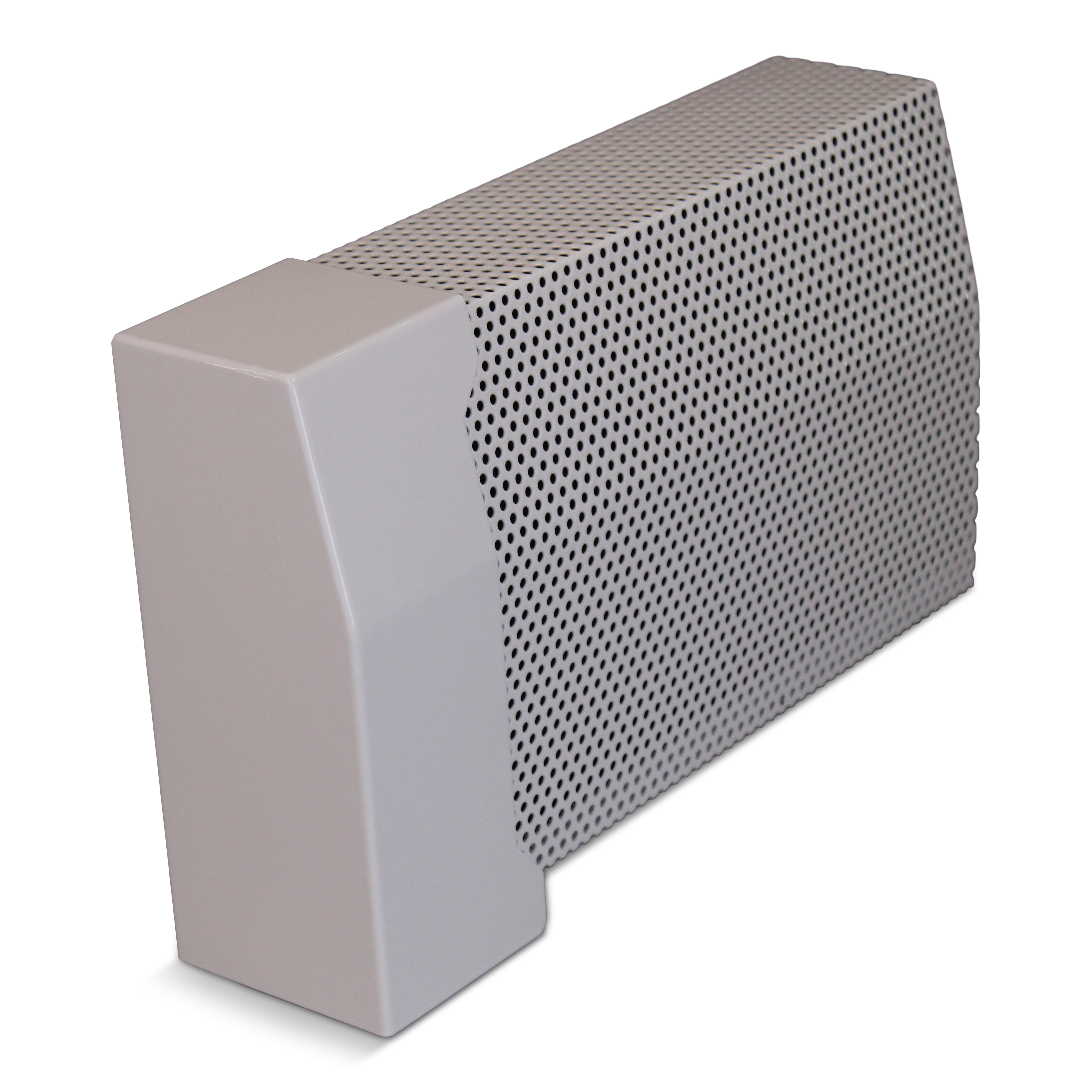 7½" White Italian Pillar Left Closed Endcap
