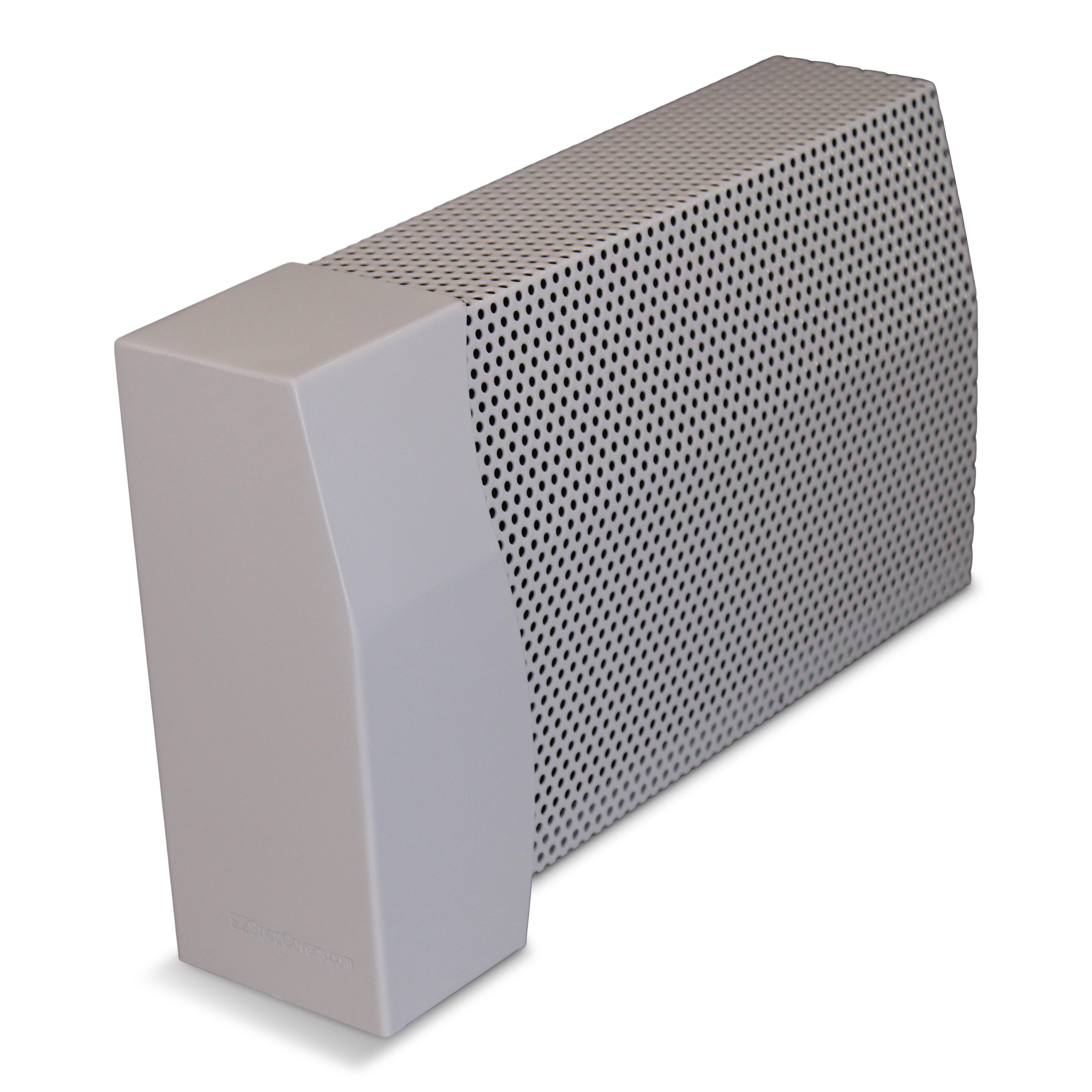 7½" White Wavy Gravy Left Closed Endcap