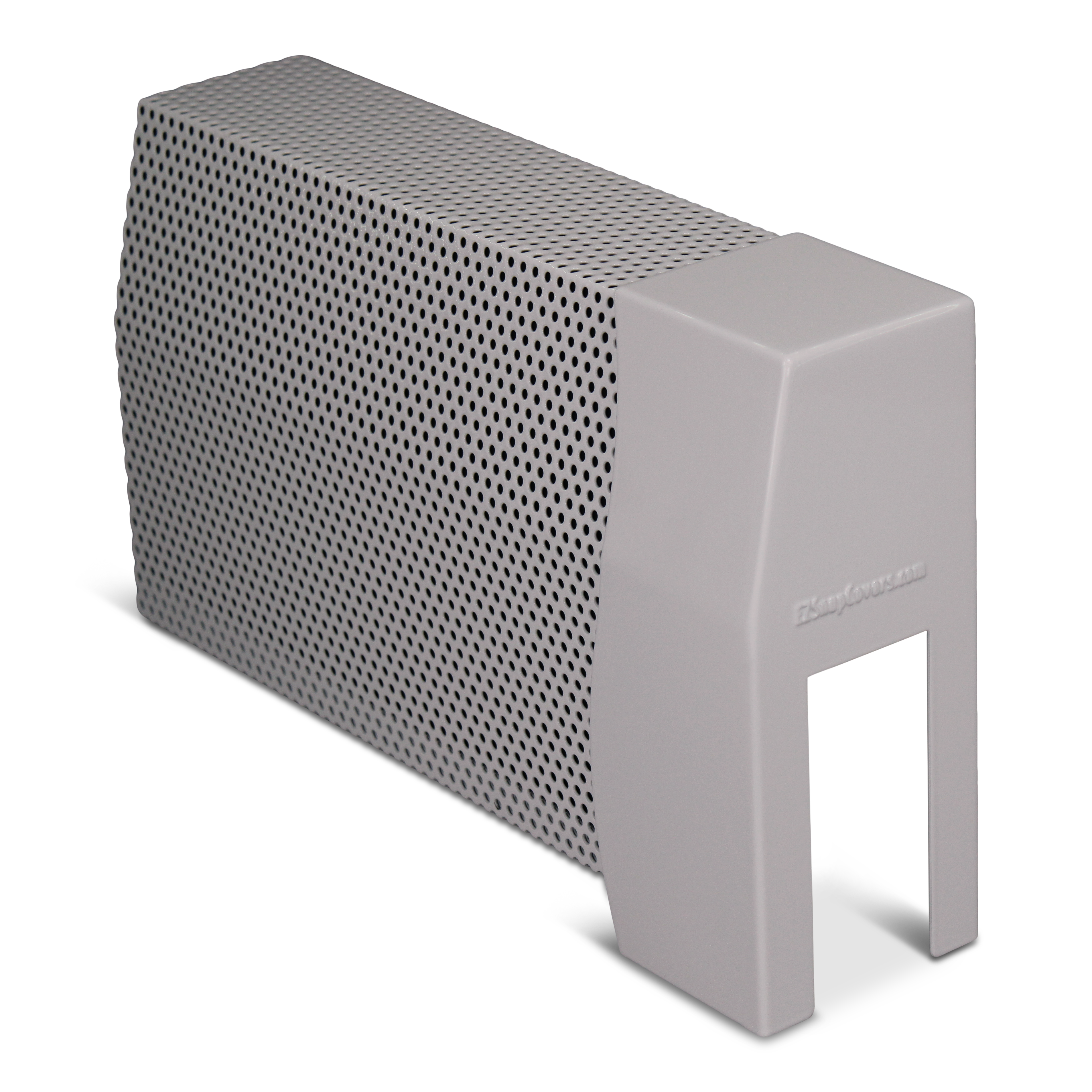 7½" White Wavy Gravy Right Open Endcap