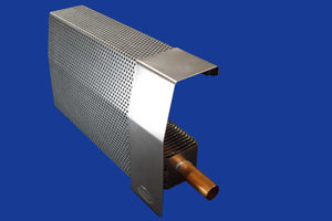 EZ Snap Baseboard Heater Cover Standard Galvanized Flush Endcap