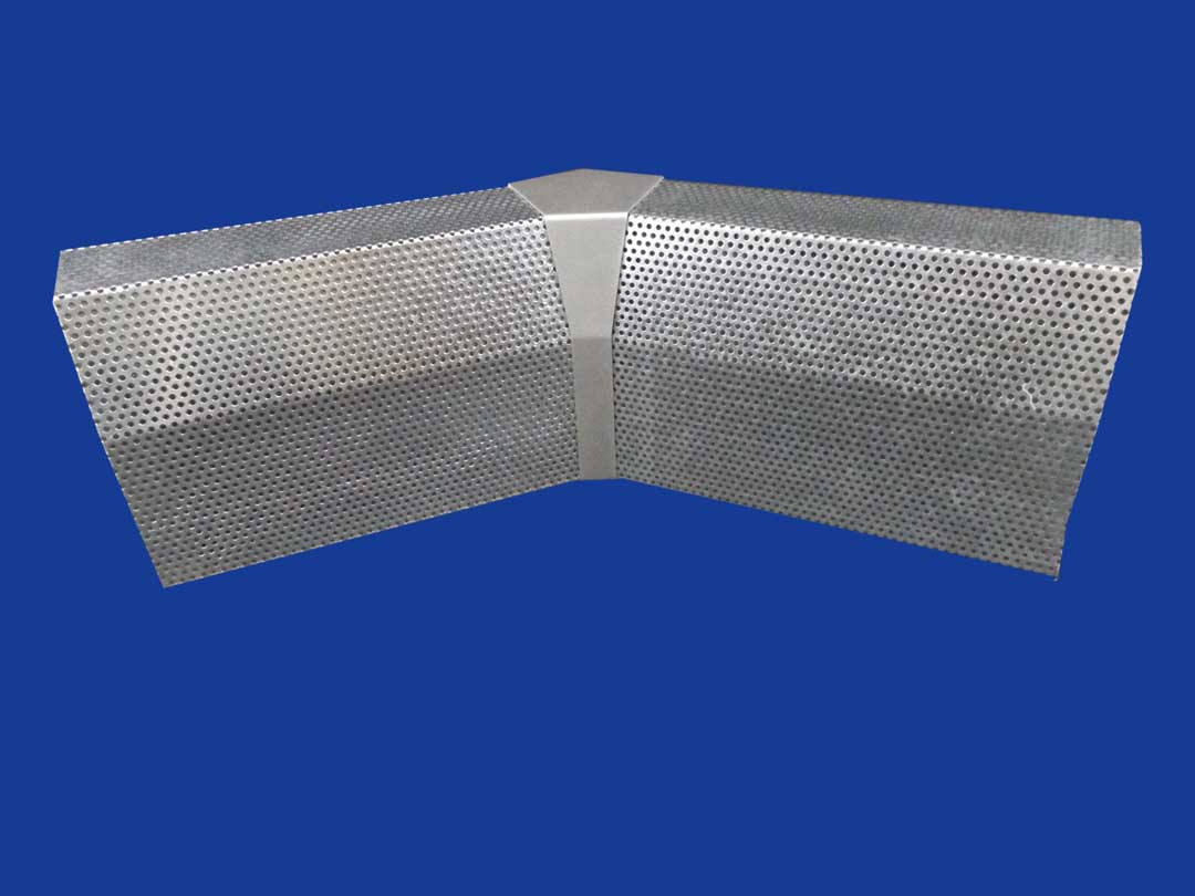 EZ Snap Baseboard Heater Cover Standard Galvanized 45 Degree Inside Corner