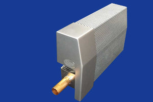 EZ Snap Baseboard Heater Cover Standard Galvanized Left Endcap Open