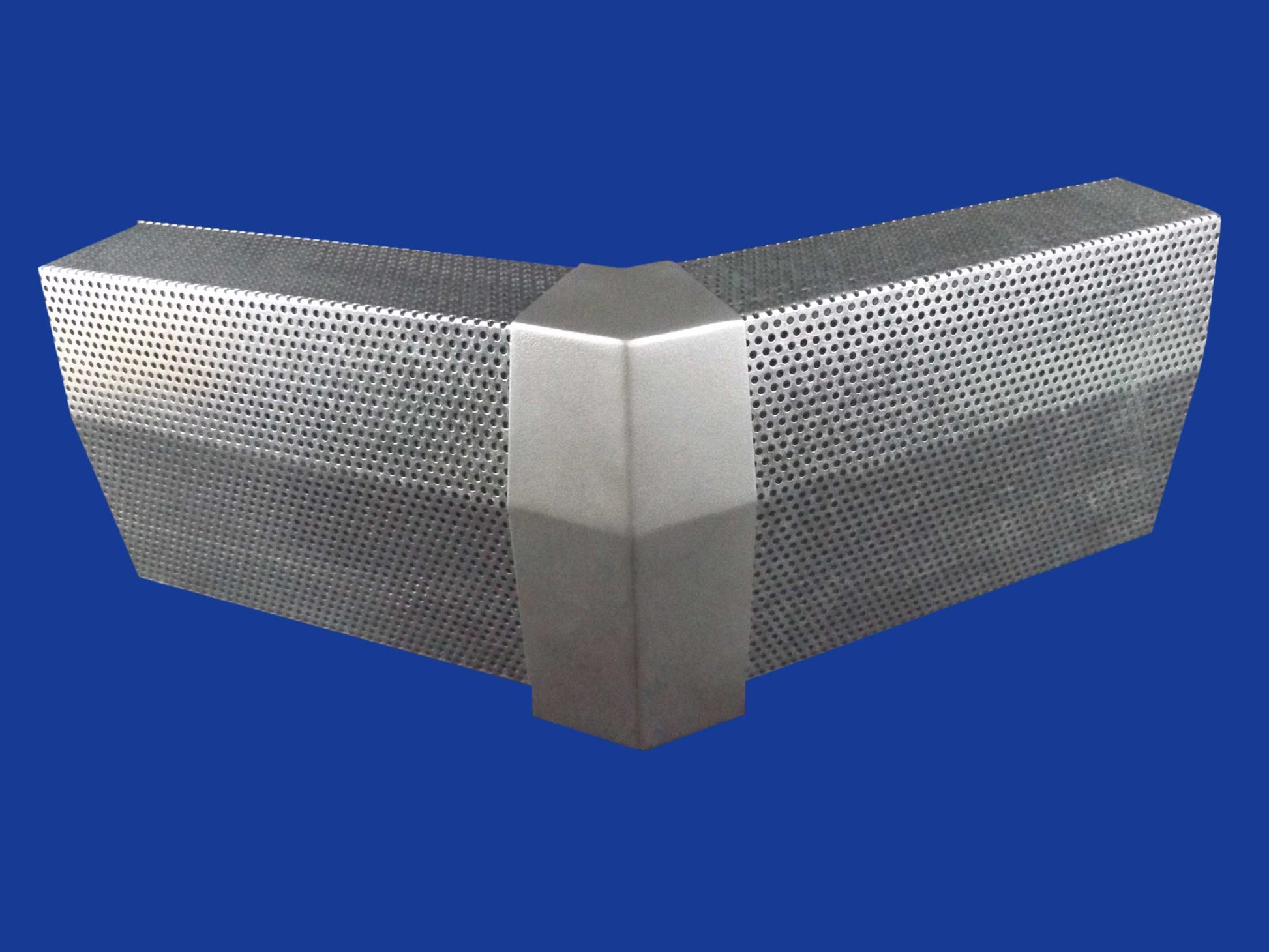 EZ Snap Baseboard Heater Cover Standard Galvanized 45 Degree Outside Corner