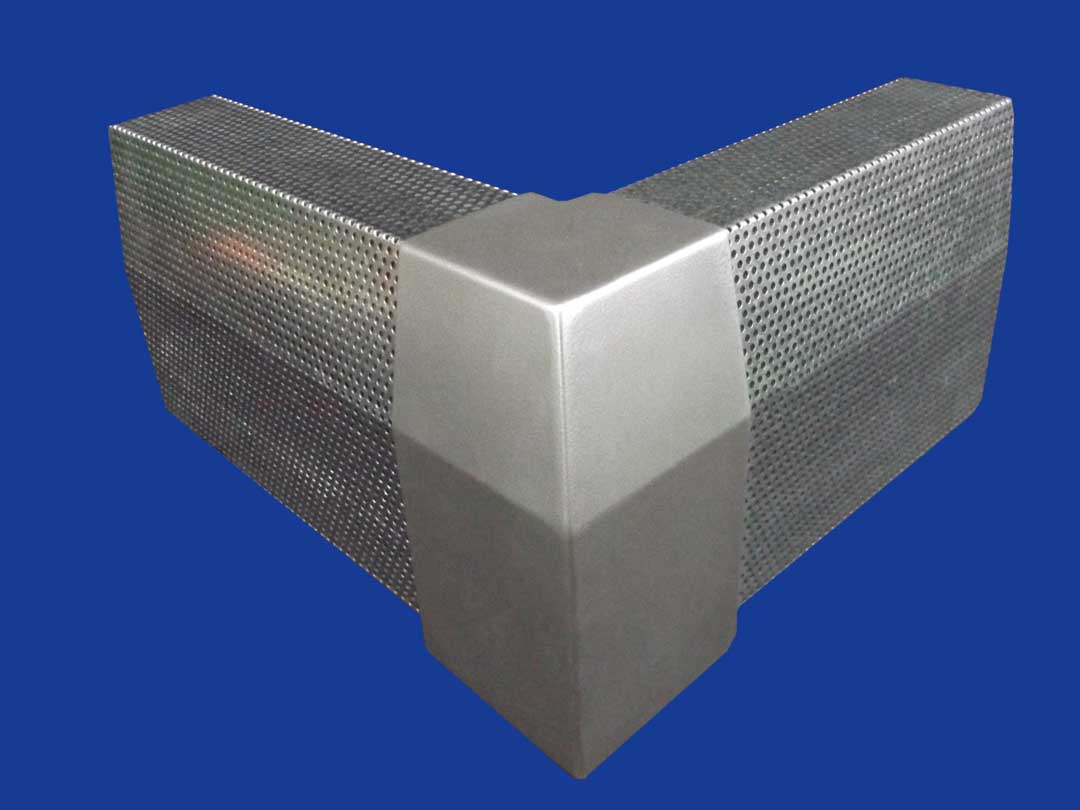 EZ Snap Baseboard Heater Cover Standard Galvanized 90 Degree Outside Corner