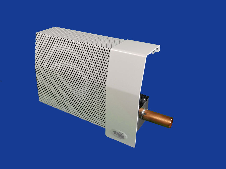 EZ Snap Baseboard Heater Cover Standard White Flush Endcap