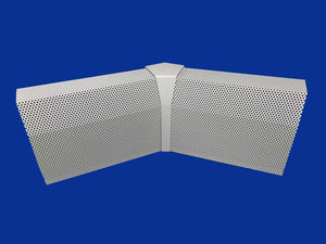 EZ Snap Baseboard Heater Cover Standard White 45 Degree Inside Corner