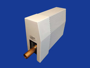 EZ Snap Baseboard Heater Cover Standard White Left Endcap Open