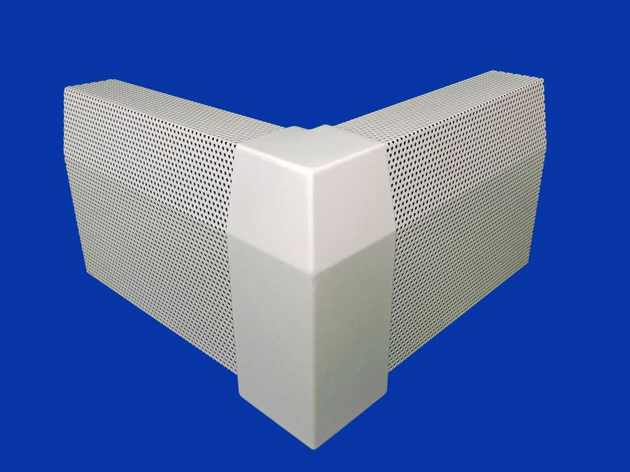 EZ Snap Baseboard Heater Cover Standard White 90 Degree Outside Corner