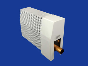 EZ Snap Baseboard Heater Cover Standard White Right Endcap Open