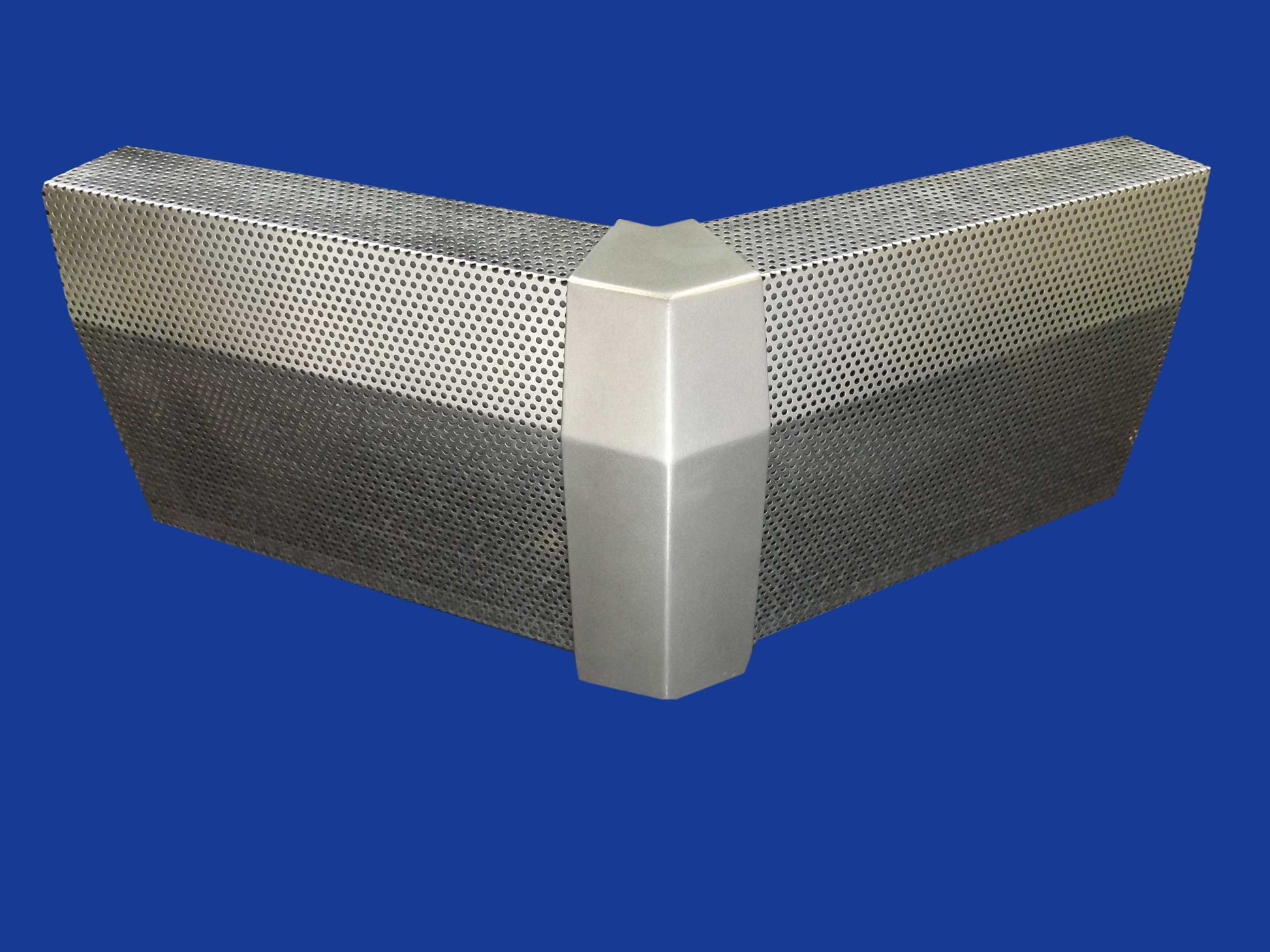 EZ Snap Baseboard Heater Cover Tall Galvanized 45 Degree Outside Corner